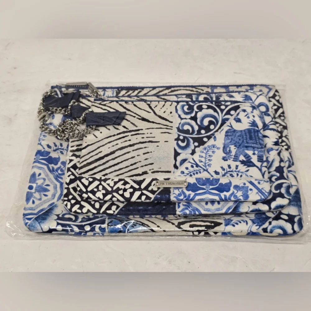 Jim Thompson SET OF 3‎ Cosmetic/Jewelry Bag NWT